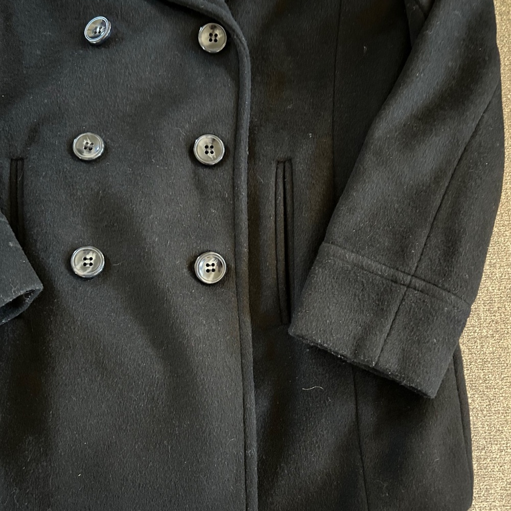 🌺Wool St. John’s Bay Heavy Pea Coat - Picture 9 of 12